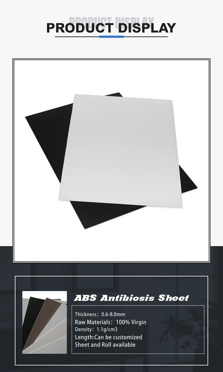 Paidu Group Factory Direct Sale Custom Size and Thickness and Colors ABS Panel Board Sheets abs plastic sheet black