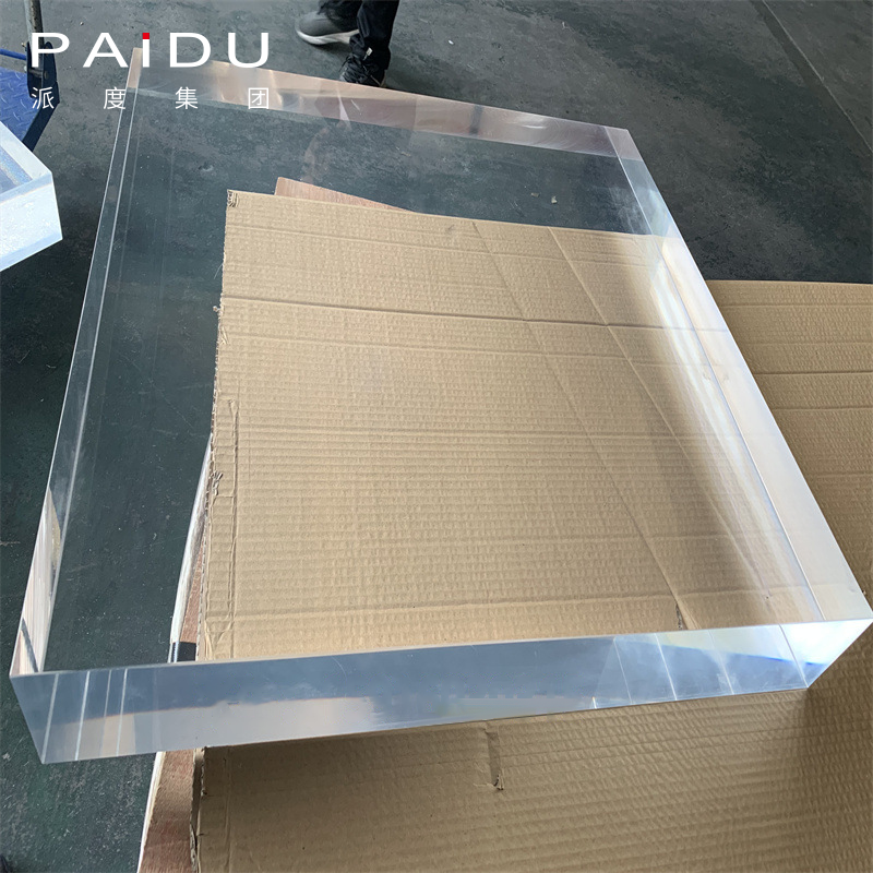 Paidu Group factory 4ft by 8ft 3/4 inch thick anti colors High Transmittance Mirror solid surface cast acrylic sheet