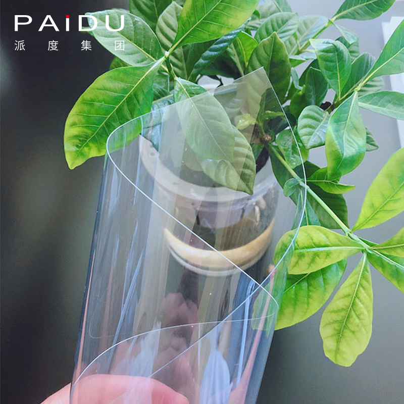 Paidu Group NIce service high quality 70 micron transparent crystal super clear soft pvc film for mattress packing