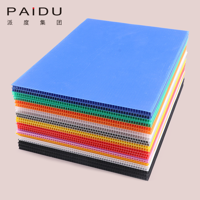 Paidu Group Factory Lowes Coroplast Corflute Correx Board Sheets Floor Protection Fluted Polypropylene Danpla PP Plastic Correx Sheet