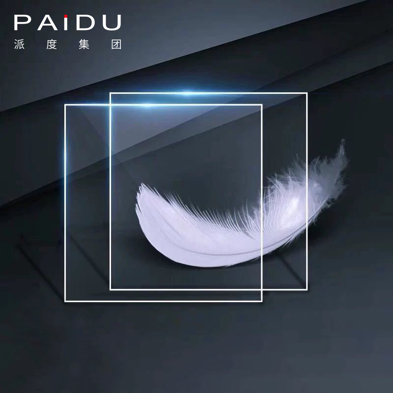 Paidu Group white lighting silver sign board pattern laser cut gold mirror thin acrylic sheet