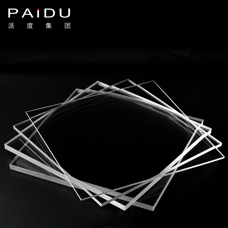 Paidu Group factory 4ft by 8ft 3/4 inch thick anti colors High Transmittance Mirror solid surface cast acrylic sheet