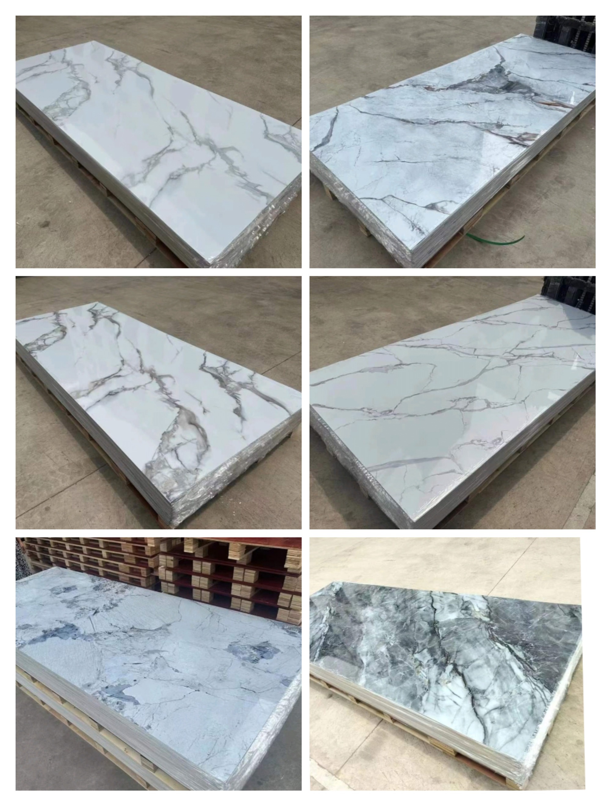 Excellent Quality 1220x2440mm Decorative Marble Plastic Sheet Uv Pvc Marble Sheet Manufacturer-Paidu Supplier